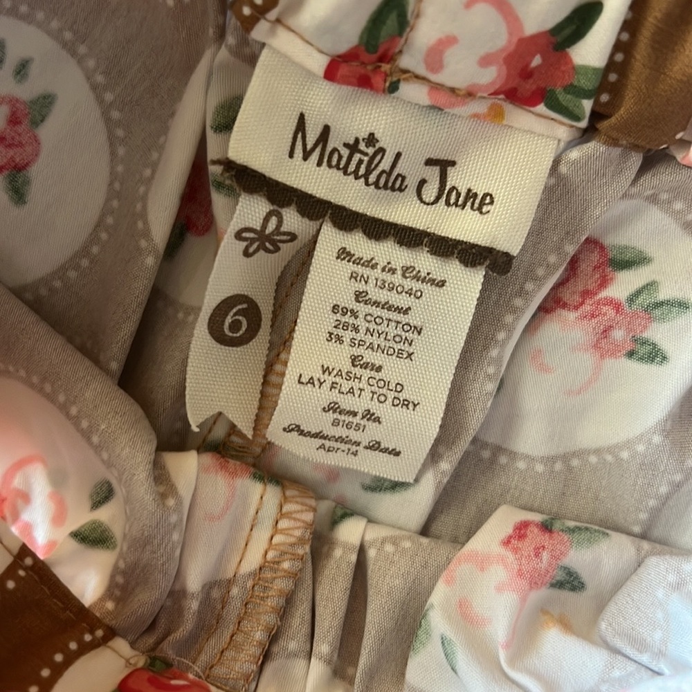 Matilda Jane Ruffle Rose Fall Pants - Picture 3 of 6